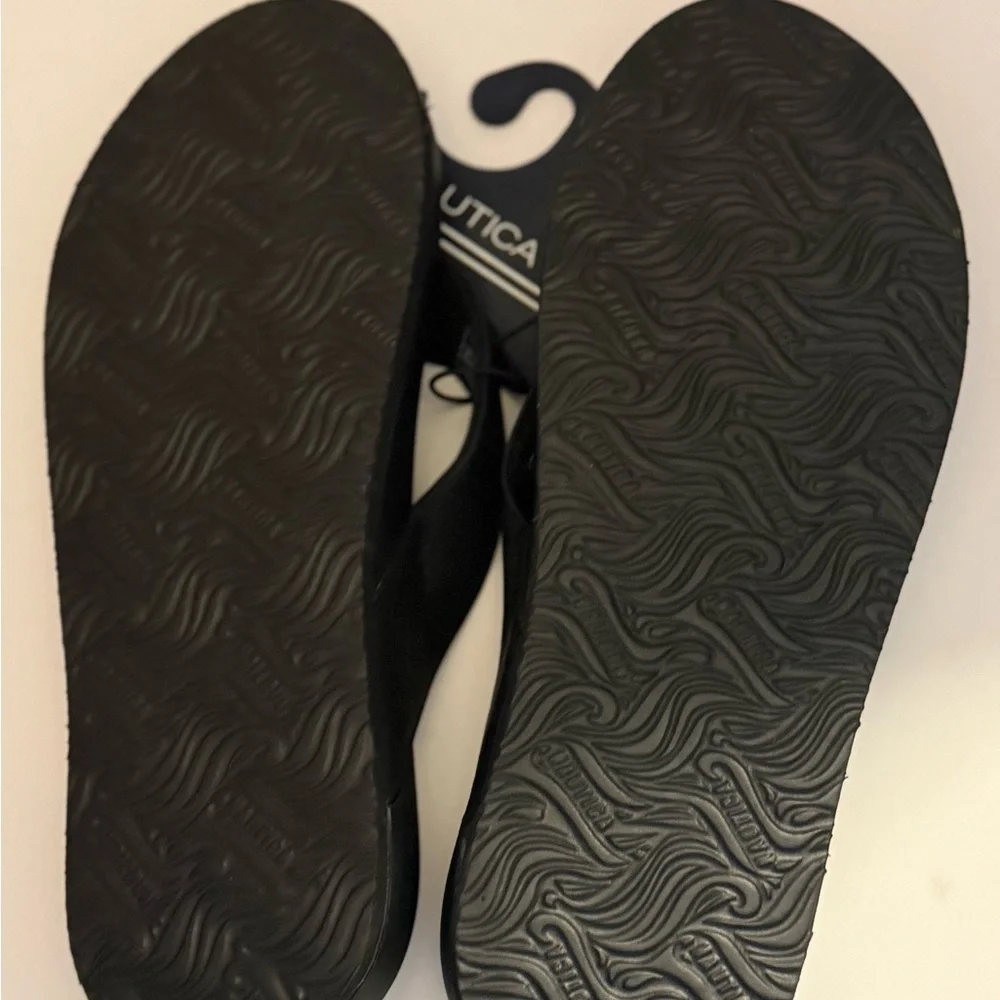 Nautica Black Flip-Flops for Men